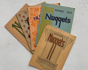 Antike Nuggets Zine Lot von 5