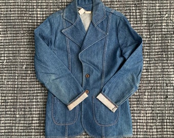 Vintage Jean Jacket Blazer Wrangler Ladies Size Small