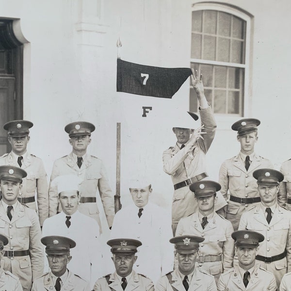 Vintage Military Panoramic Photo