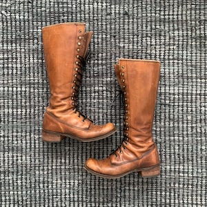 Lace up Frye Etsy