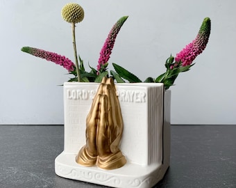 Vintage Praying Hands Vase