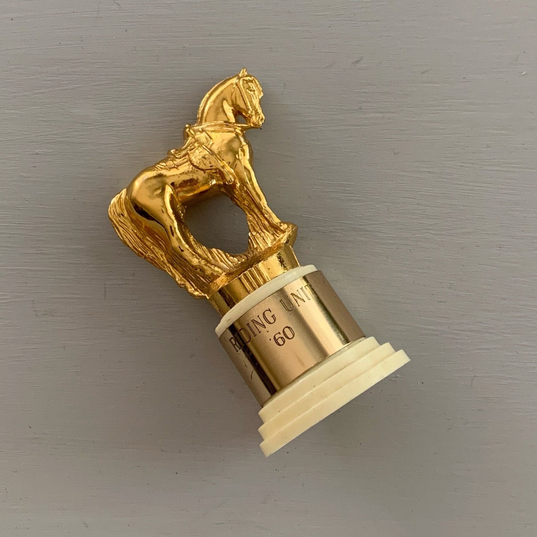 Horse Trophy Vintage Equestrian Club Award Etsy