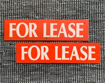 Vintage FOR LEASE Sign