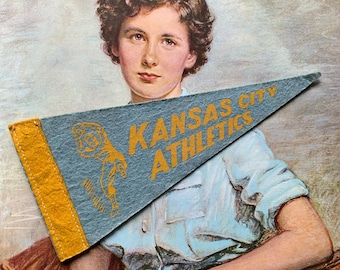 Vintage Kansas City Athletics Mini Pennant