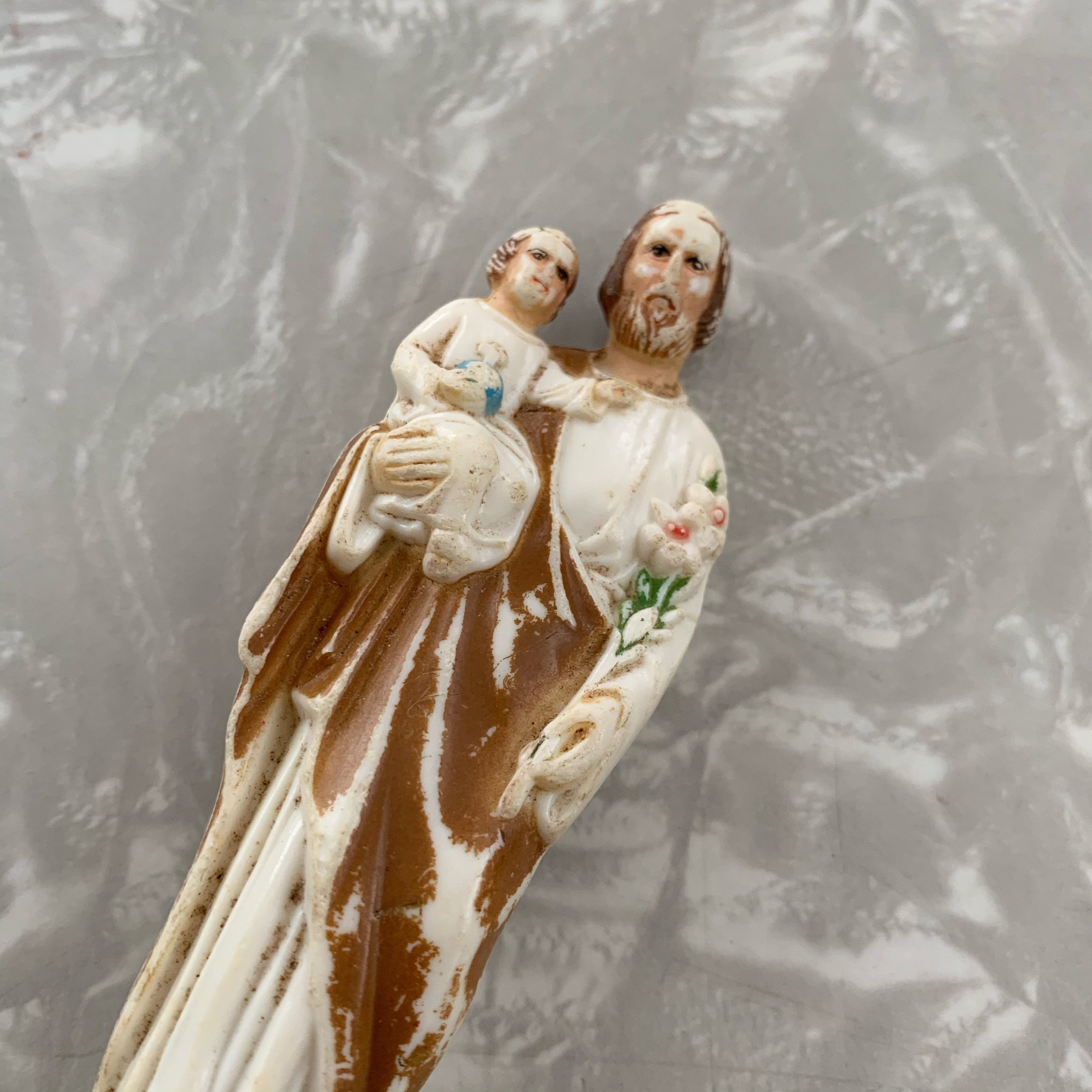 Vintage Saint Joseph Statue Plastic Jesus Etsy