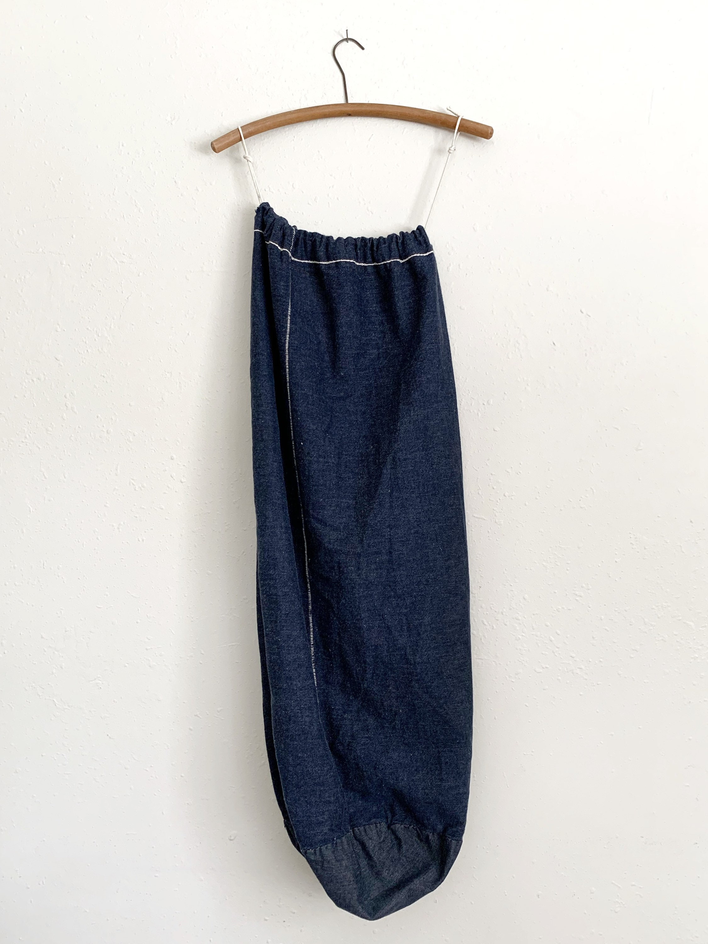Vintage Denim Drawstring Bag - Etsy