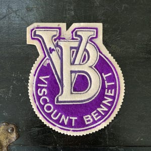 Vintage Patch Viscount Bennett