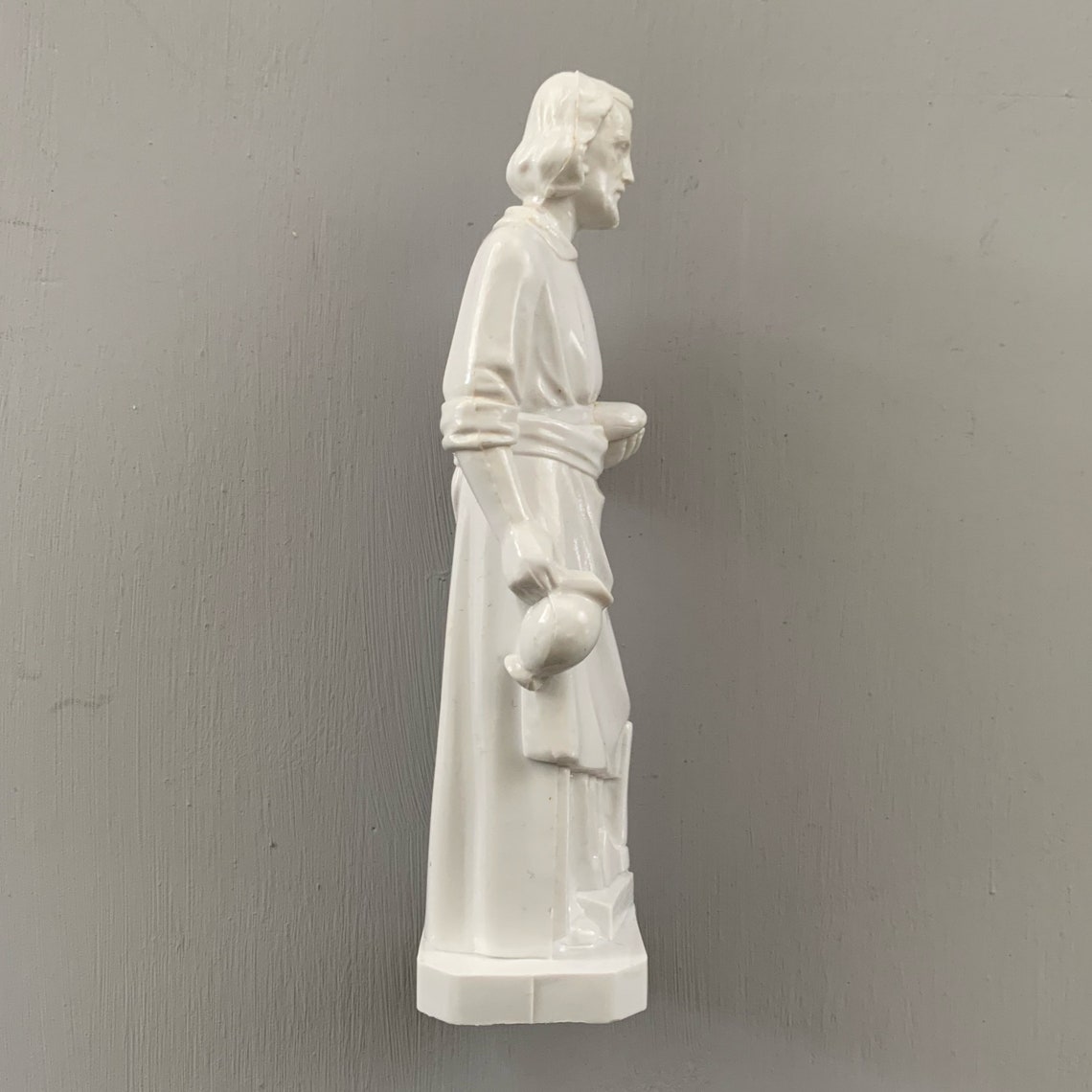 Vintage Plastic Jesus Statue Etsy