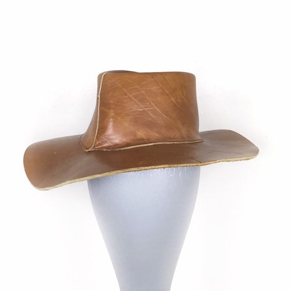 leather rancher hat