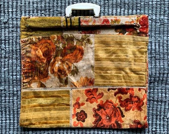 Vintage Tapestry Tote Carrier As-Is