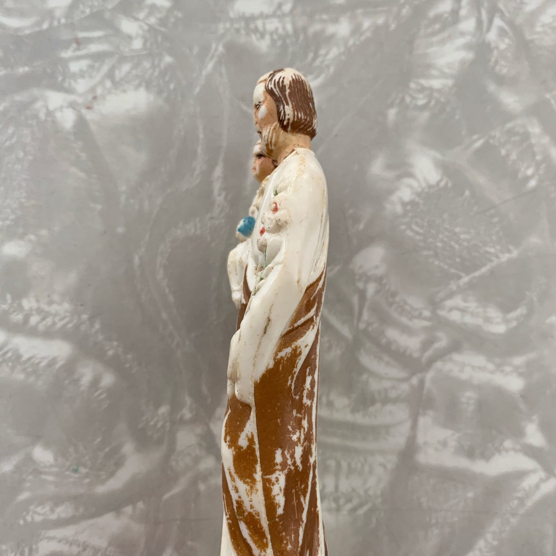 Vintage Saint Joseph Statue Plastic Jesus Etsy