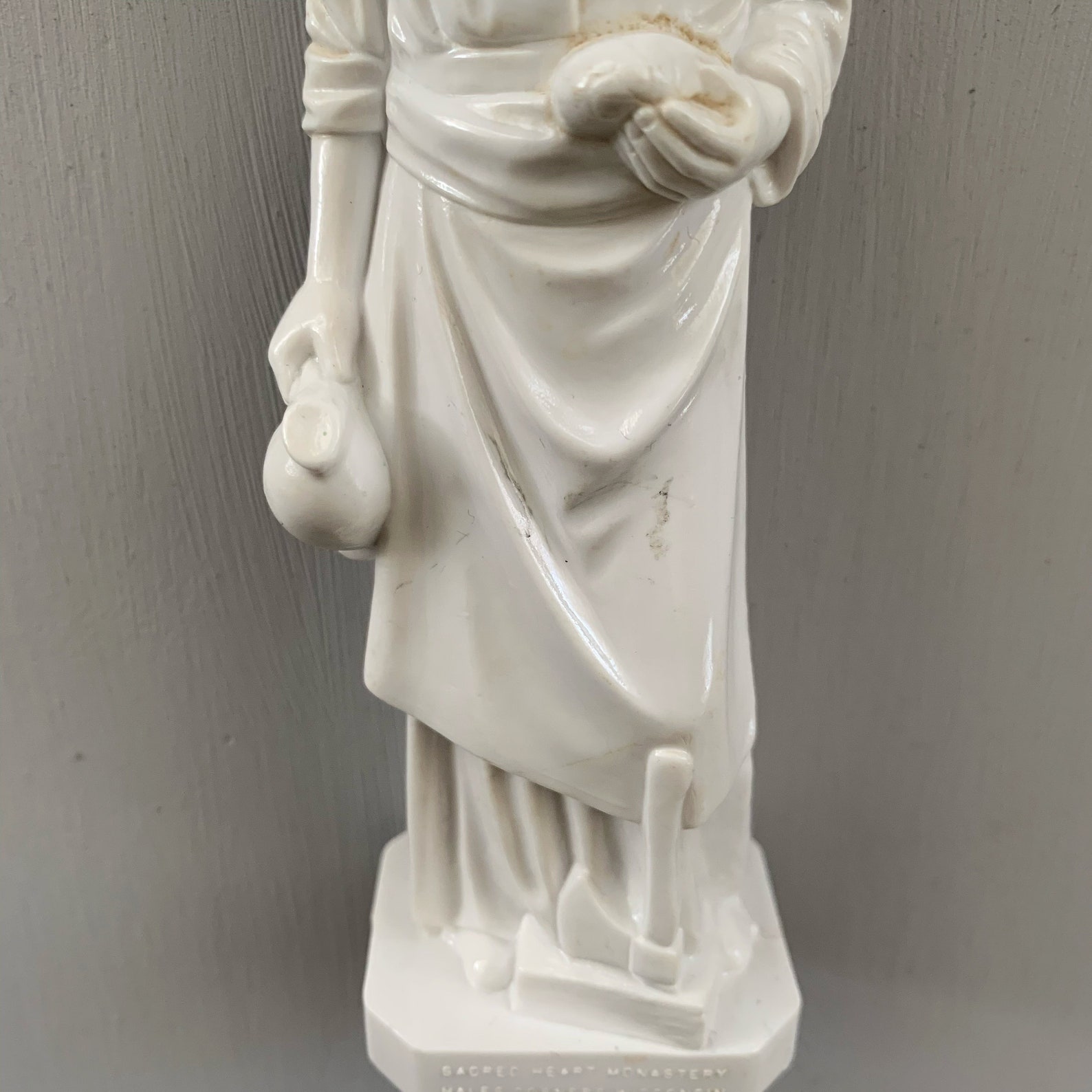 Vintage Plastic Jesus Statue Etsy