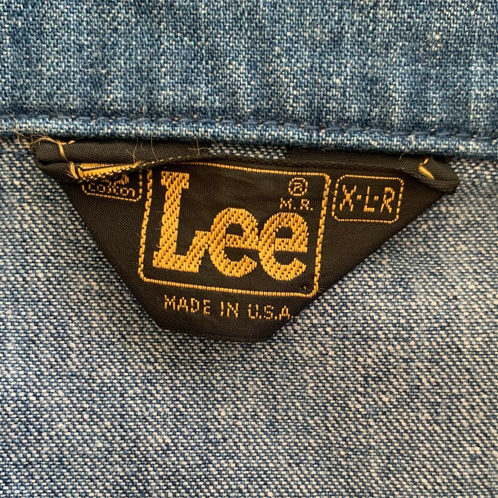 Vintage Jean Jacket Lee Denim Size XL - Etsy