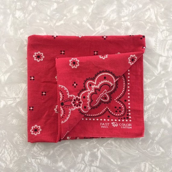 Vintage Handkerchief Trunk Down Elephant Bandana