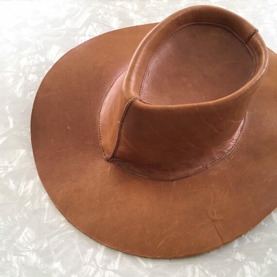 leather rancher hat