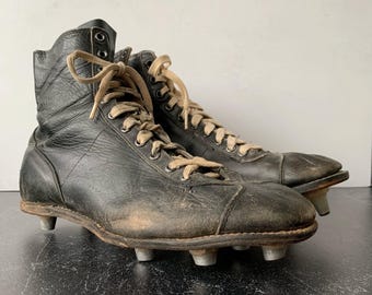 Vintage Football Cleats Sports Decor