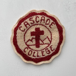 Vintage Chenille Patch Cascade College