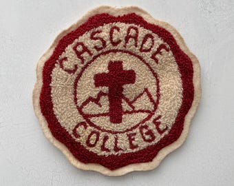 Vintage Chenille Patch Cascade College