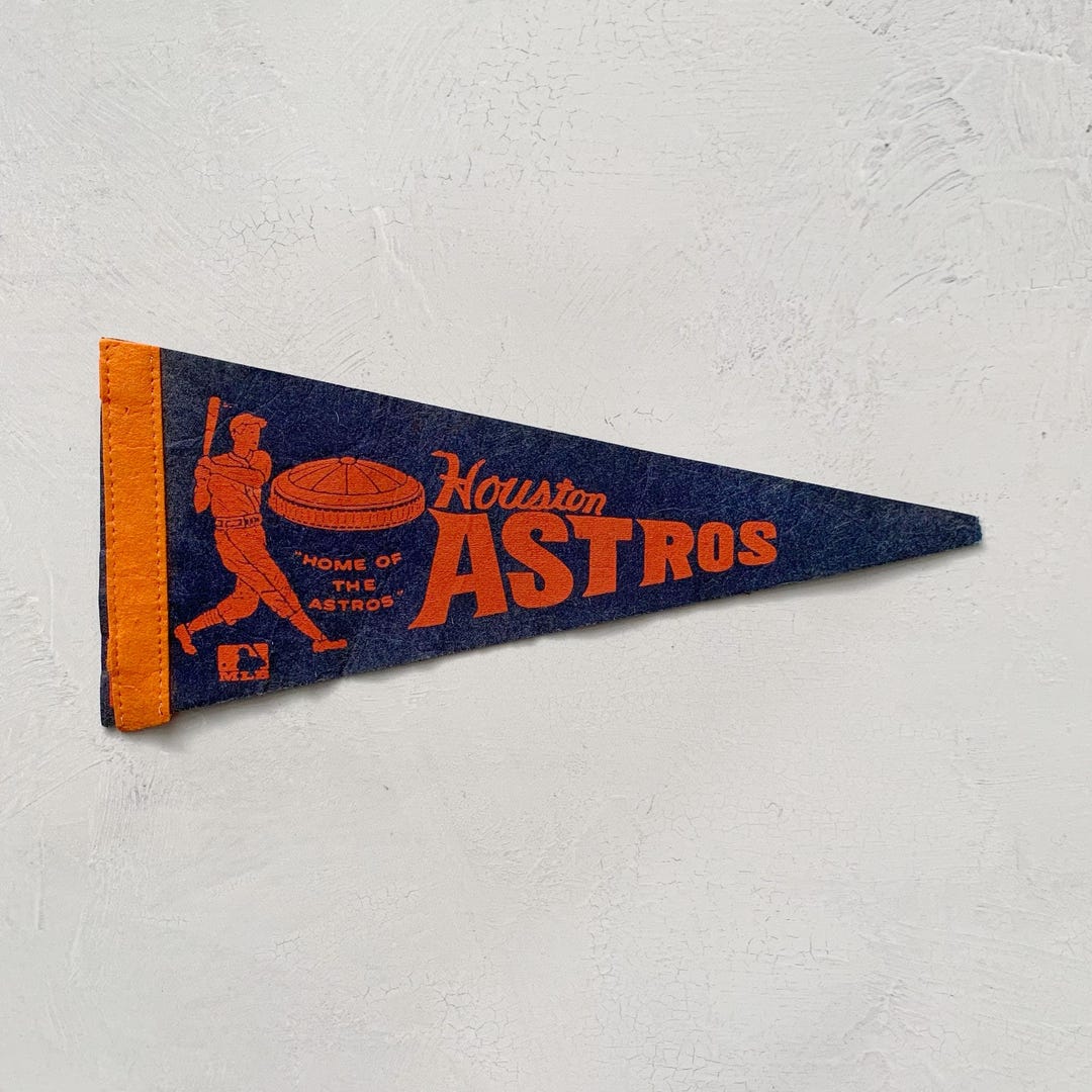 Vintage MLB Pennant Houston Astros - Etsy