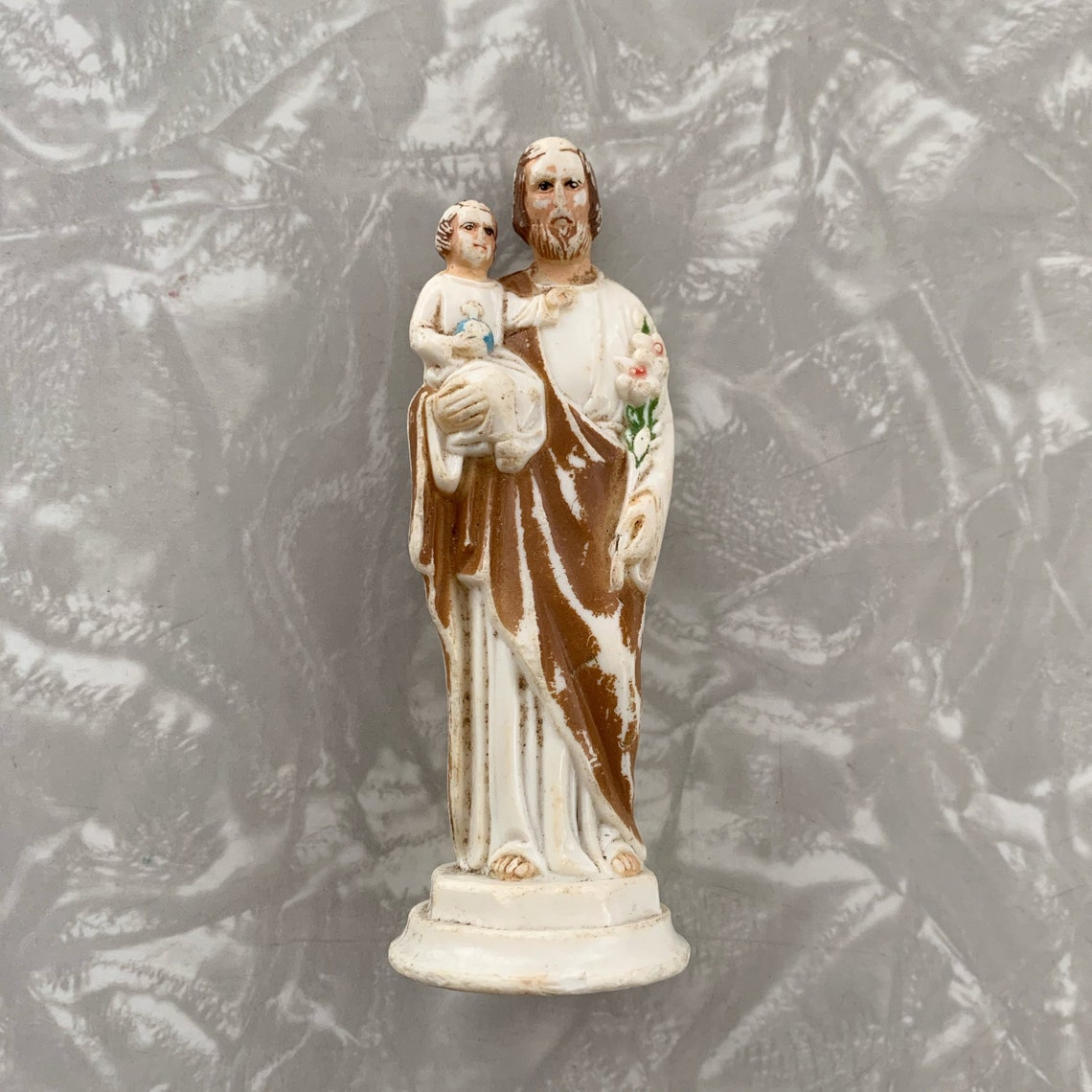 Vintage Saint Joseph Statue Plastic Jesus Etsy