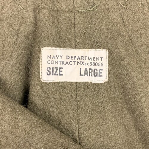Vintage Military Overalls US Navy Lined shops Outerwear Size Large