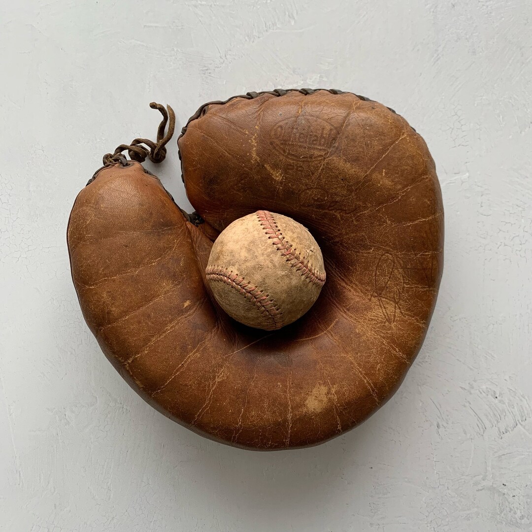 Vintage Baseball Catchers Mitt Etsy