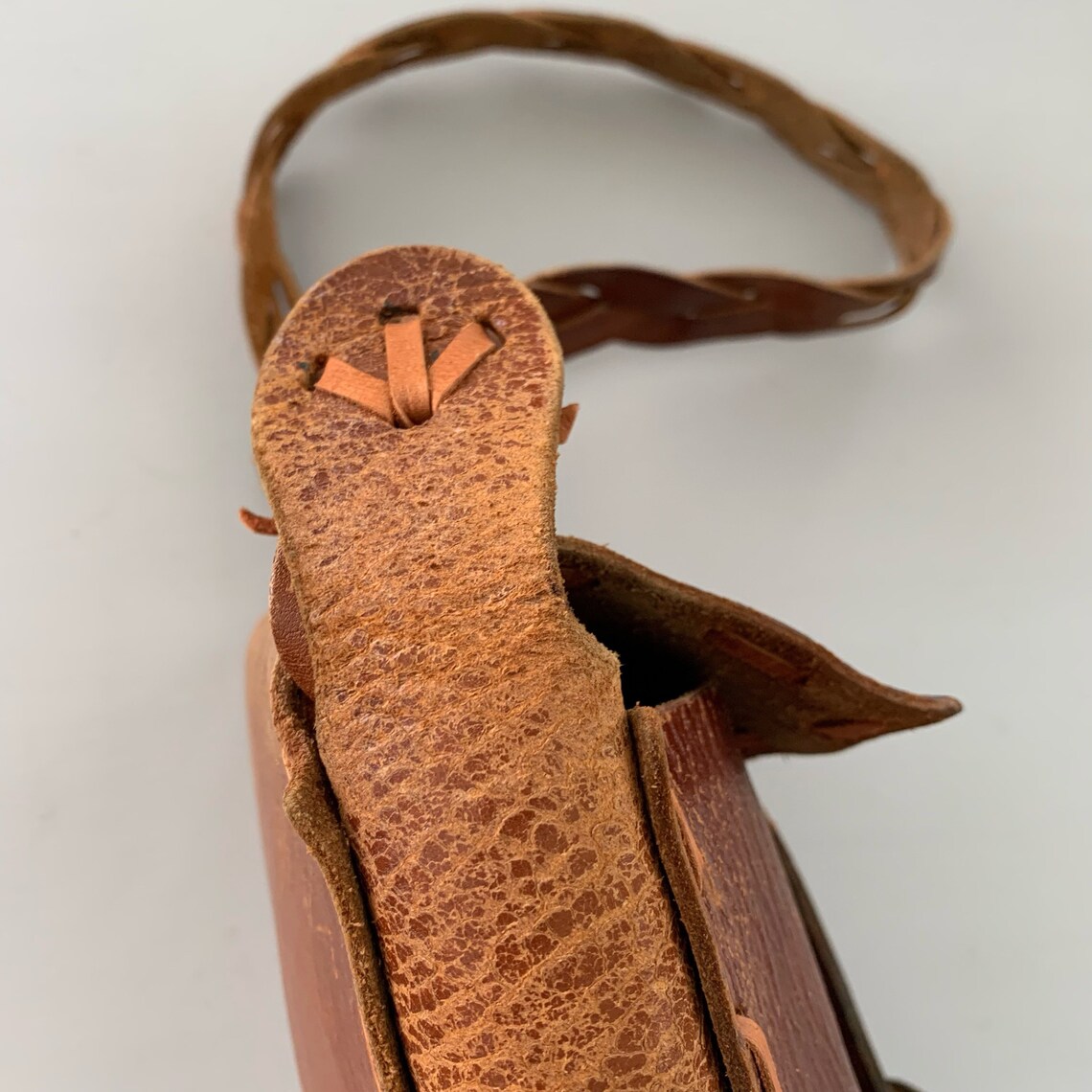 Vintage Brown Leather Bag | Etsy