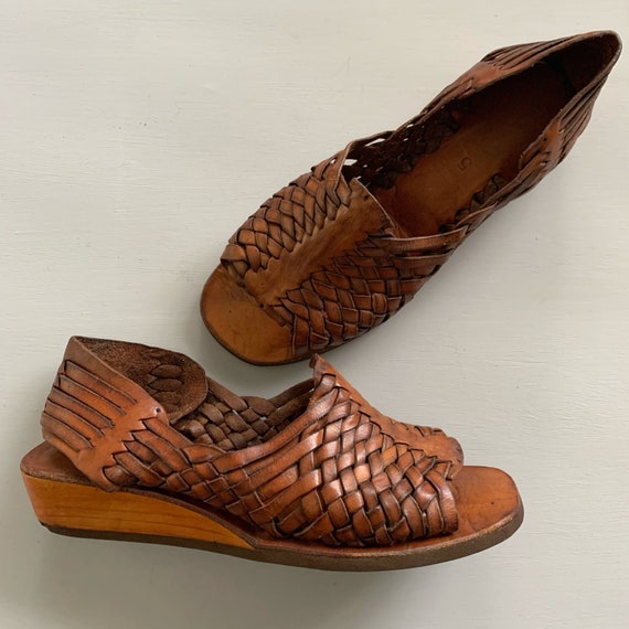 huarache sandals with heels