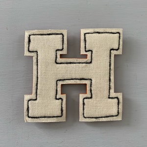 Vintage Chenille OH Letters image 6