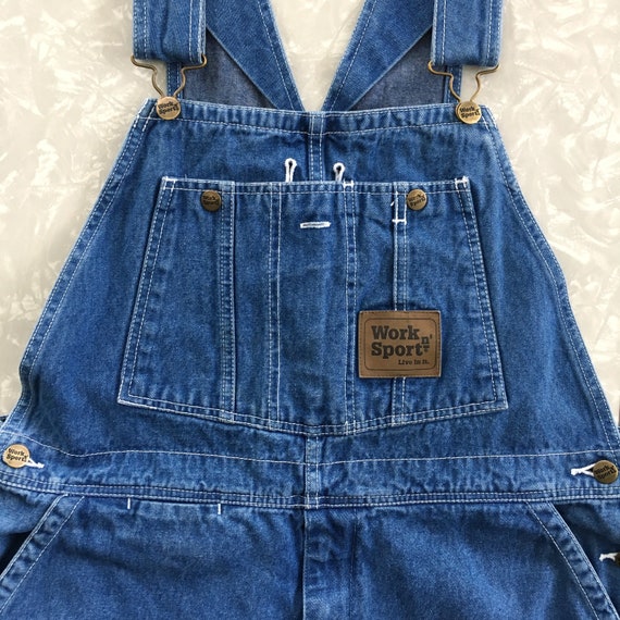 Vintage Overalls Denim Work n' Sport 80's Bibs Size 38 | Etsy