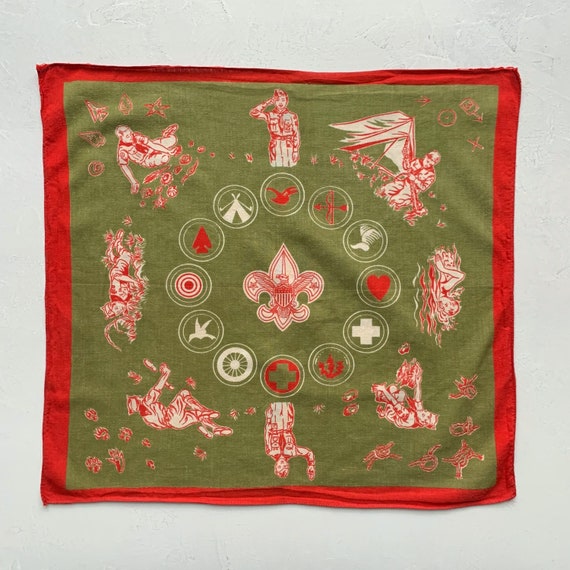 Vintage Boy Scout Handkerchief - image 1