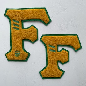 Vintage Chenille Patches Two F's