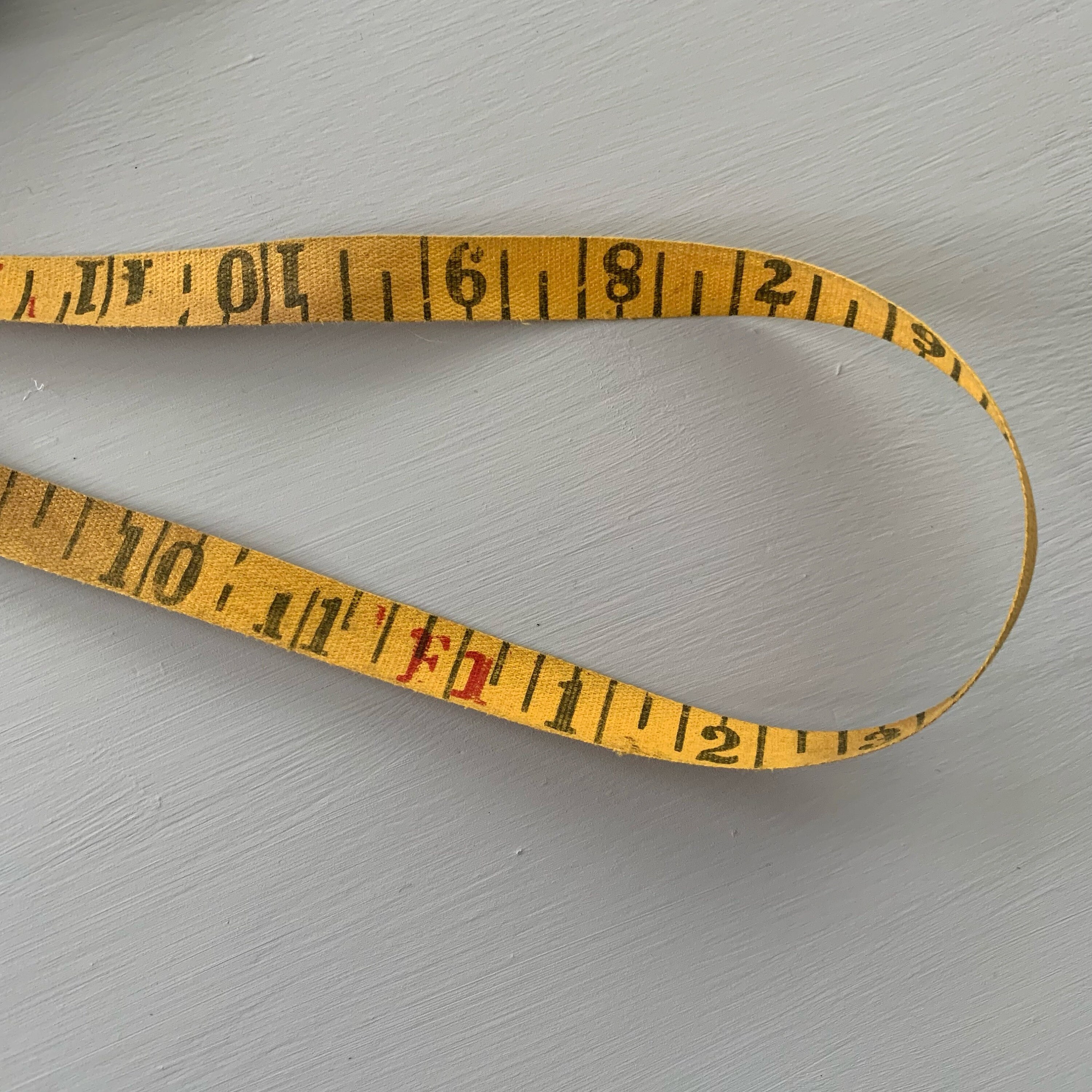 Vintage Tape Measure Rustic Tool Etsy