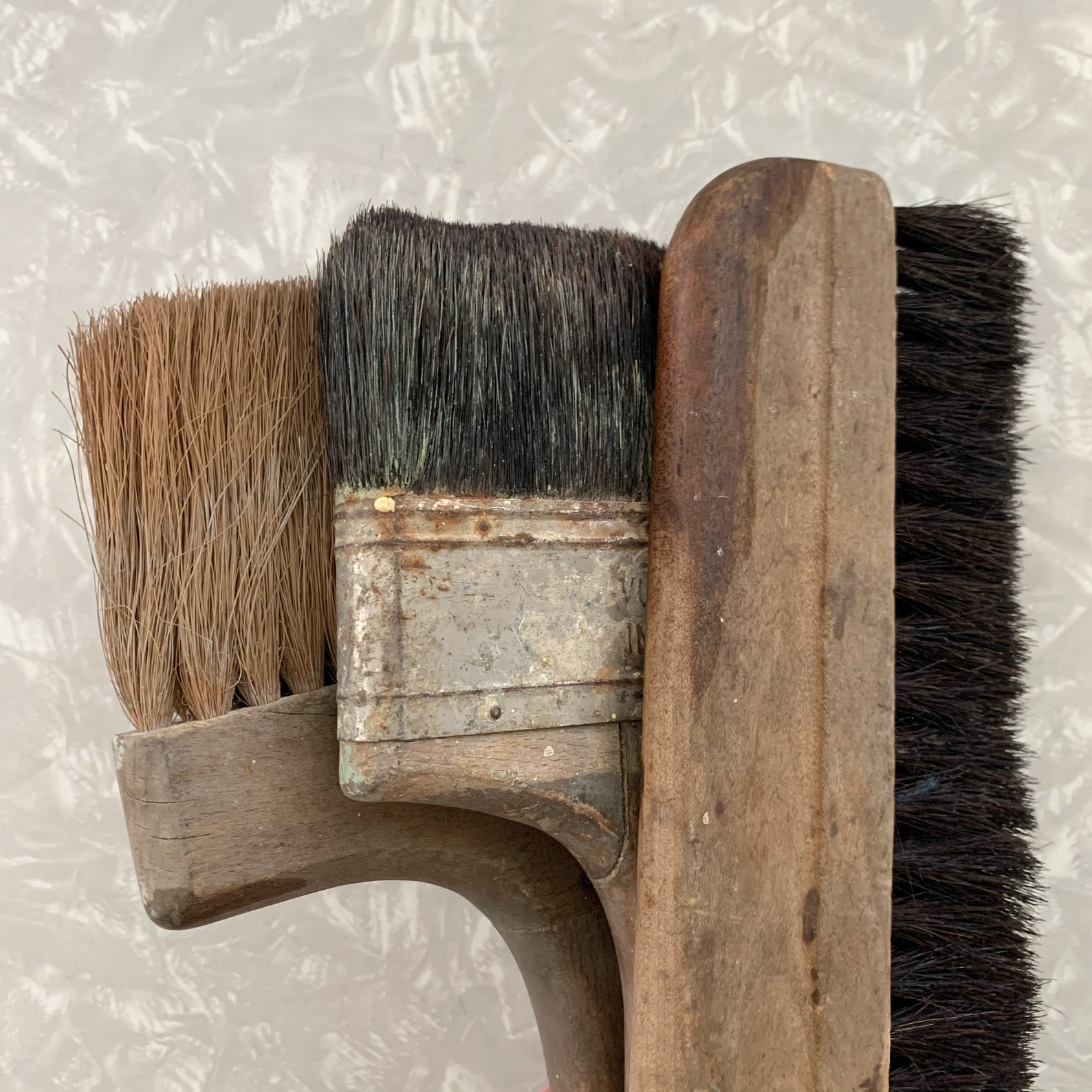 Large Vintage Brushes Set of 3 Etsy