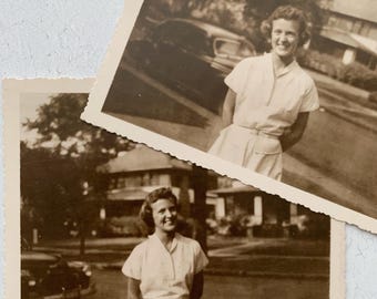 Vintage Photos Portrait Set of Two