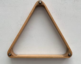 Vintage Billiard Triangle Pool Rack