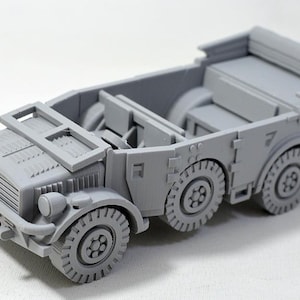 Horch 108 Typ 40, niemiecki ciężki pojazd z II wojny światowej | Model drukowany w 3D w skali 1/32, 1/56, 1/72 | Miniatura wojskowa do dioramy i gier wojennych