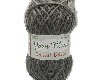 Camel Decor, 80/20 Wool/Camel Blend, 100gr/3.5 oz, 200m/220 yds Yarn Cloud worsted/medium weight yarn