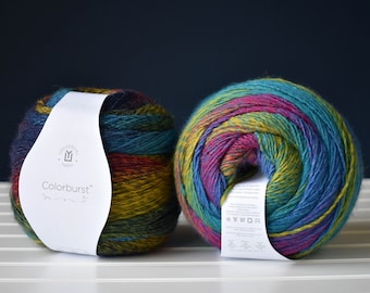 Colorburst, Universal Yarn,  DK/Light weight. 65/35 Super Wash Fine Merino/Acrylic 200grams 660yds 17 Color options