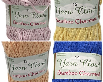 Bamboo Charmed, 100% Bamboo (rayon) 100gr/ 3.5oz, 100m/110yds Bulky/chunky Yarn Cloud