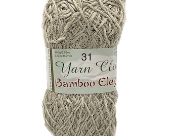 Bamboo Elegant Cotton/Bamboo (rayon)  blend 20/80  100gr/ 3.52oz, 320m/350yds DK  Yarn Cloud