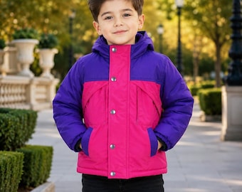 Vintage 90s Teal & Purple Colorblock Half-zip Windbreaker