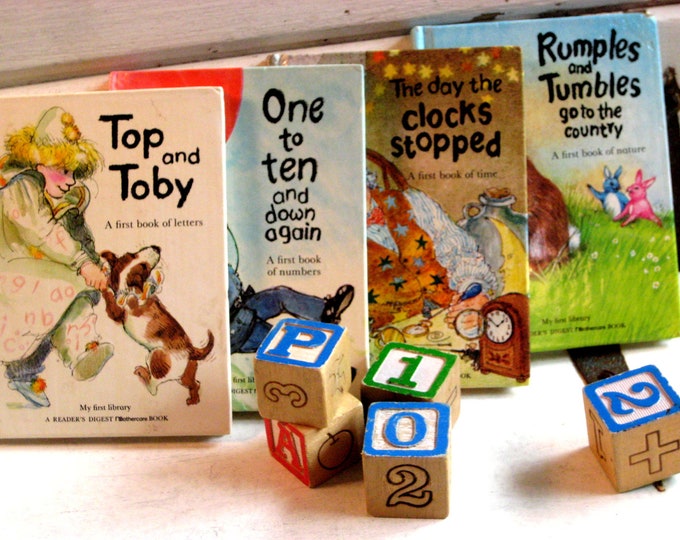 Vintage Children's Books Set of Four Reader's Etsy