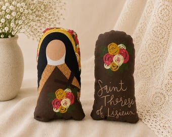 Pluche Sint-Thérèse-figuurtje | Katholiek speelgoed voor kinderen (Doop, Eerste Communie)