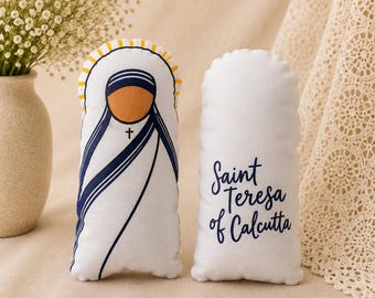 Pluche knuffel van Sint Teresa van Calcutta | Katholiek geloofsspeelgoed (Doop, Eerste Communie)