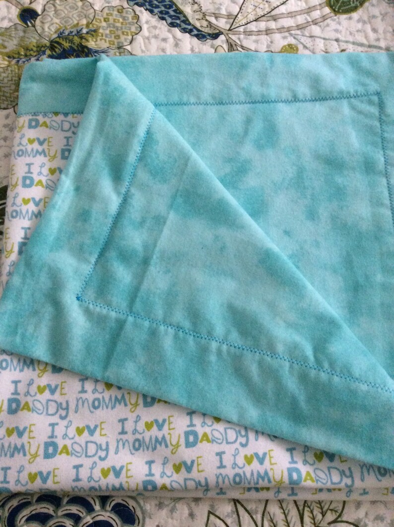 green receiving blankets