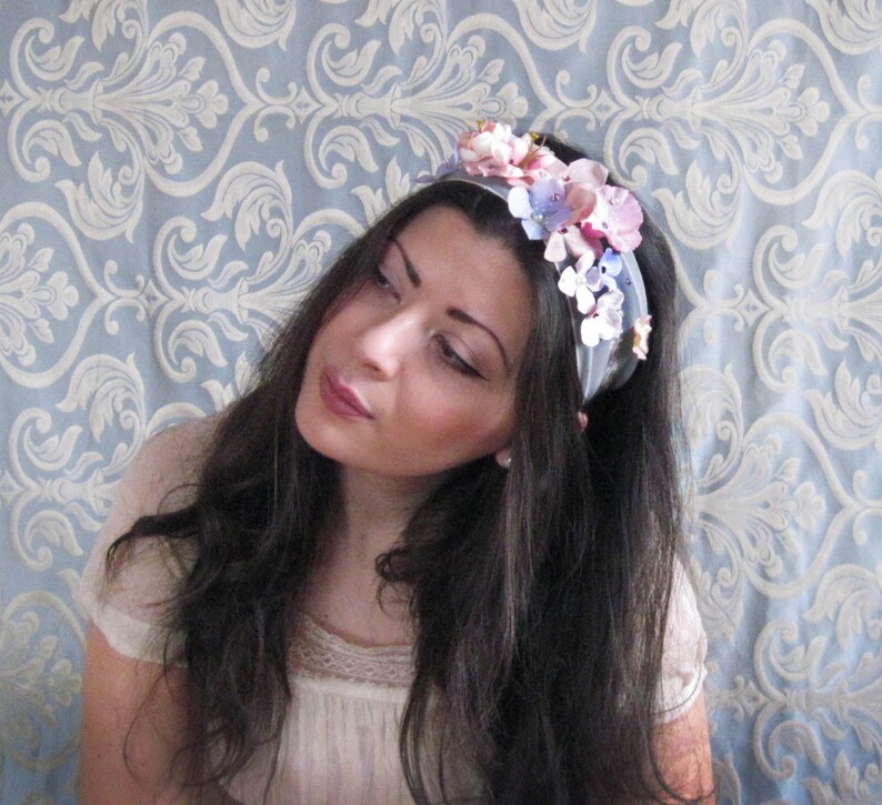 Wedding Flower Headband Cherry Blossom Headpiece Bridal Etsy