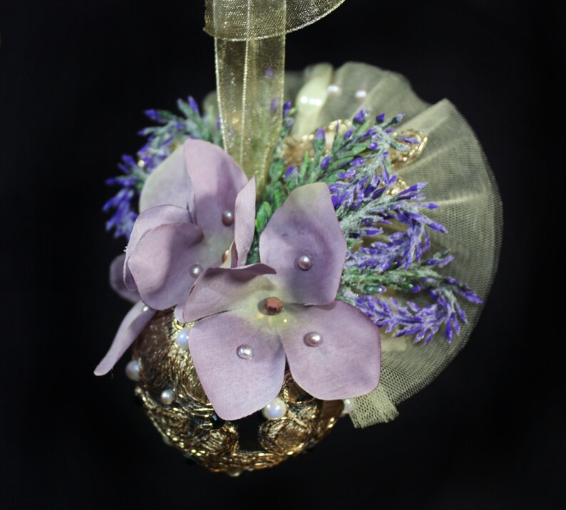 Rustic Lavender Christmas Ornaments Christmas Decorations Etsy