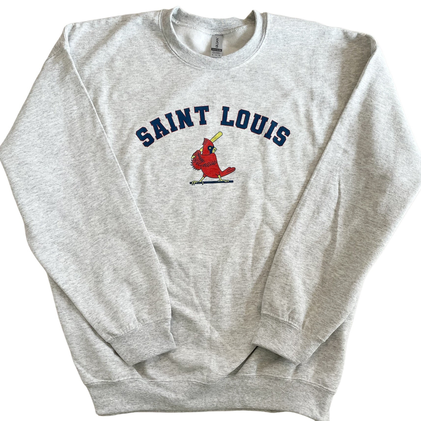 St. Louis Pro Baseball Apparel | Shop Unlicensed St. Louis Gear | St. Louis True 'Til The Day I'm Through Shirt Medium / Long Sleeve / Gray