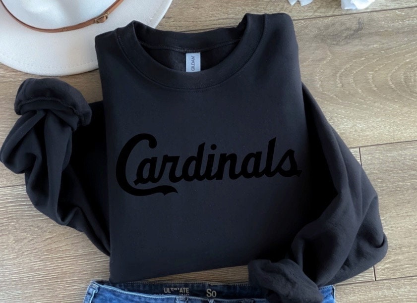 black st louis cardinals sweatshirt